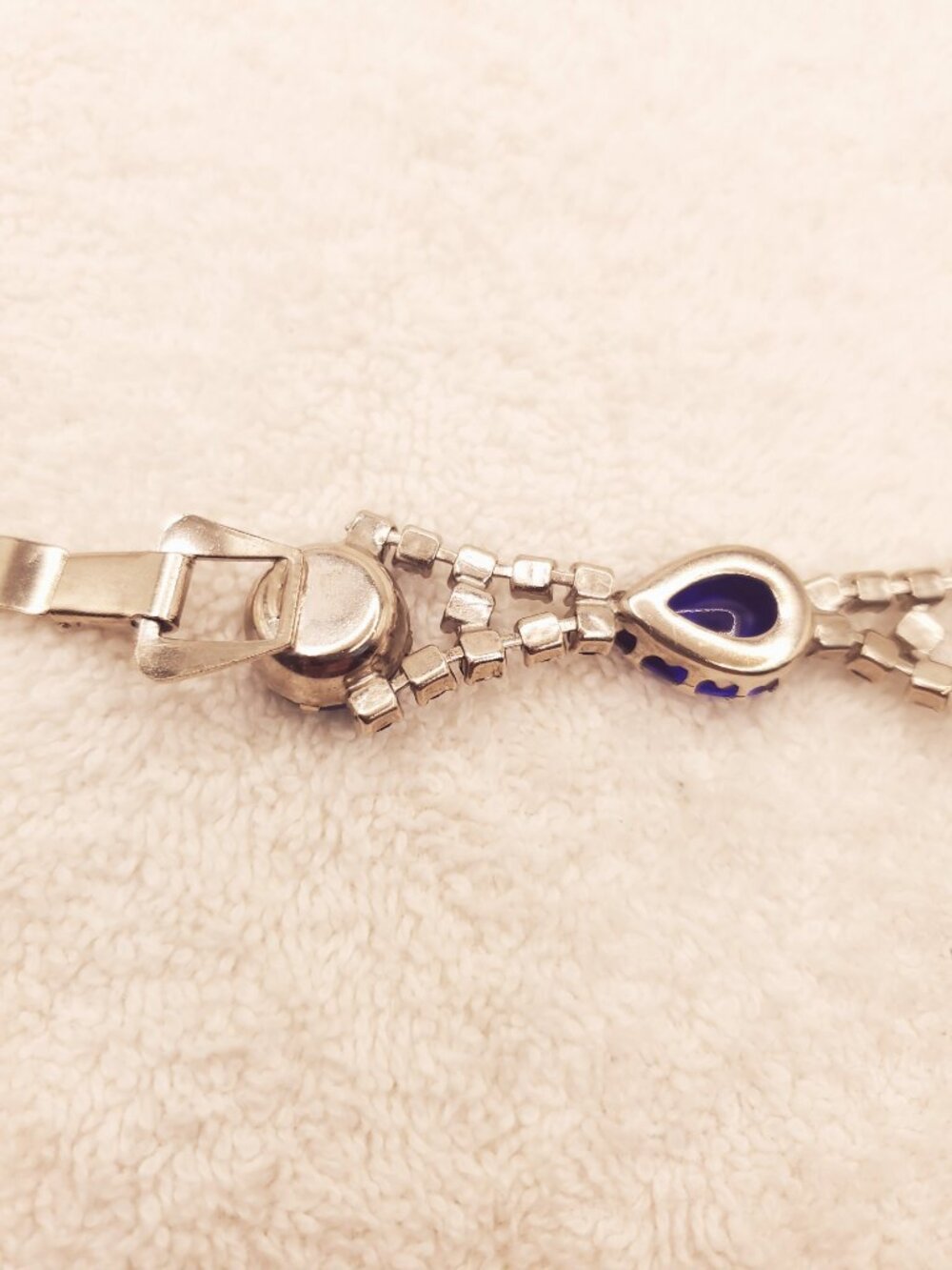 1 Blue Gem Stone Bracelet, item # B-1506 ,.  wt. 23 grams - Picture 9 of 13